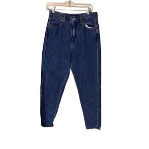 Gap Womens  8 Tall 29 Mom Jean High Rise Denim Pants Blue Cotton